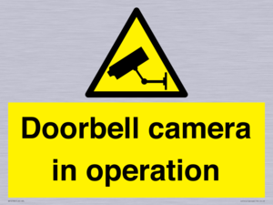 Doorbell camera in operation